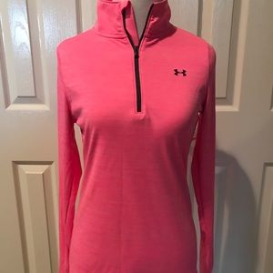Pink women’s Under Armour quarter zip